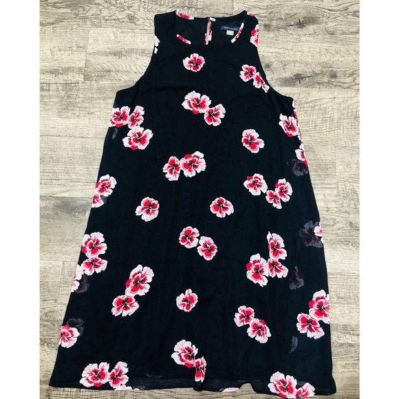 Tommy Hilfiger Dresses & Skirts - Tommy Hilfiger Dress Size 10 women’s blue with red flowers Sleeveless Lined D2